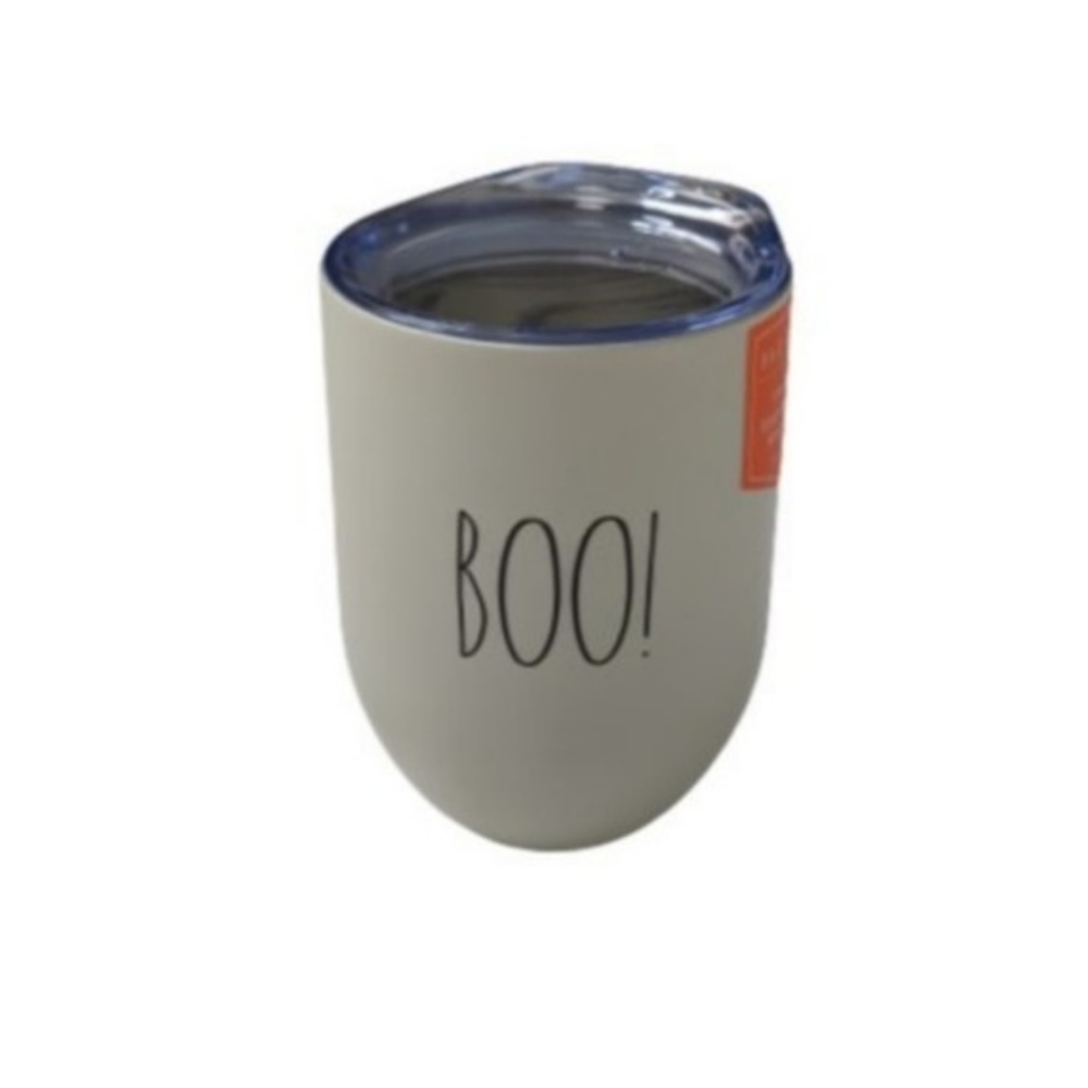 Rae Dunn Boo! Insulated Wine Glass